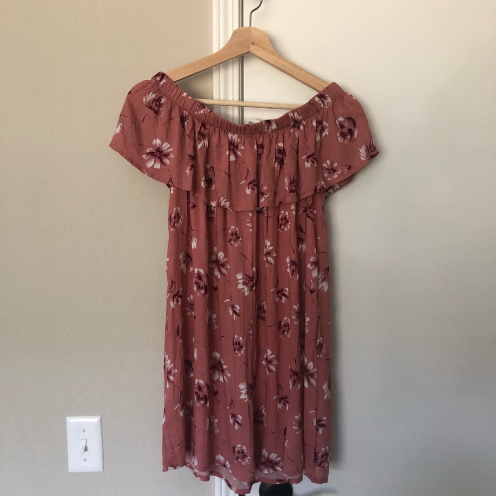 Forever 21 Off The Shoulder Floral Dress